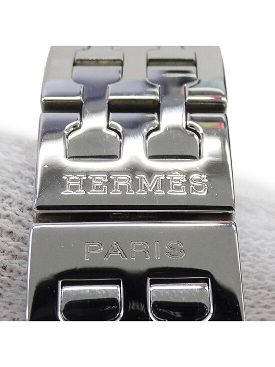 Hermes Watch Quartz Stainless Steel Silver Black Polished main image 4